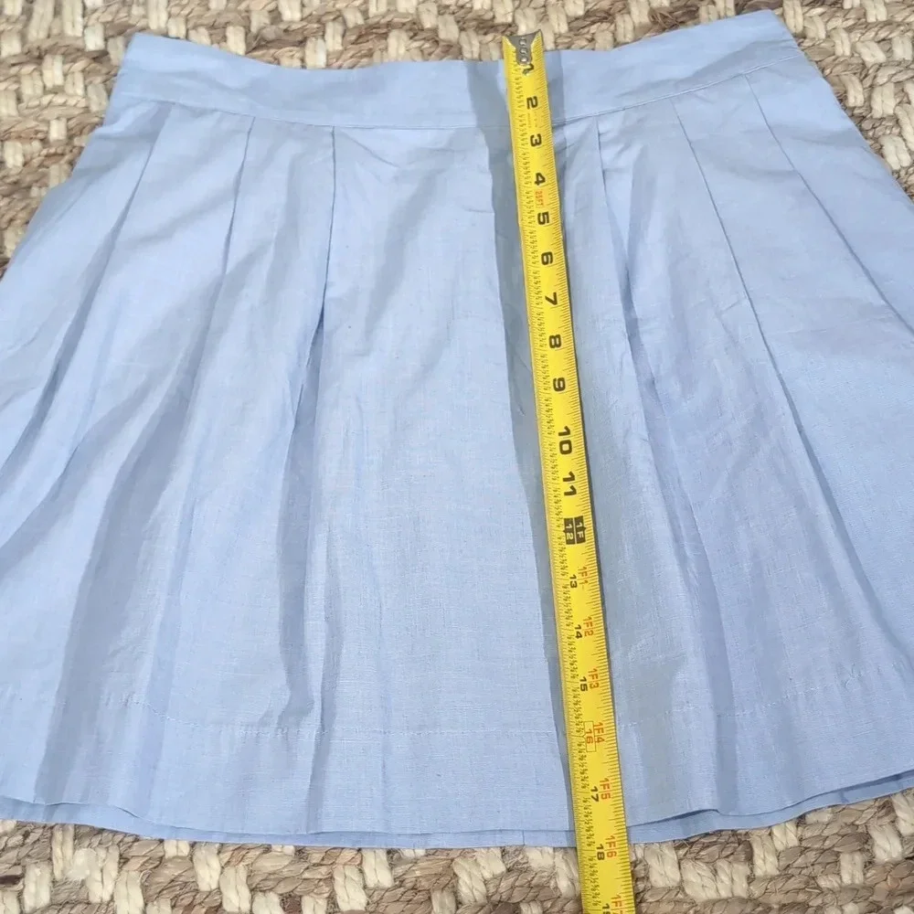 Lands' End Canvas Blue Cotton Mini Skirt - Picture 9 of 9